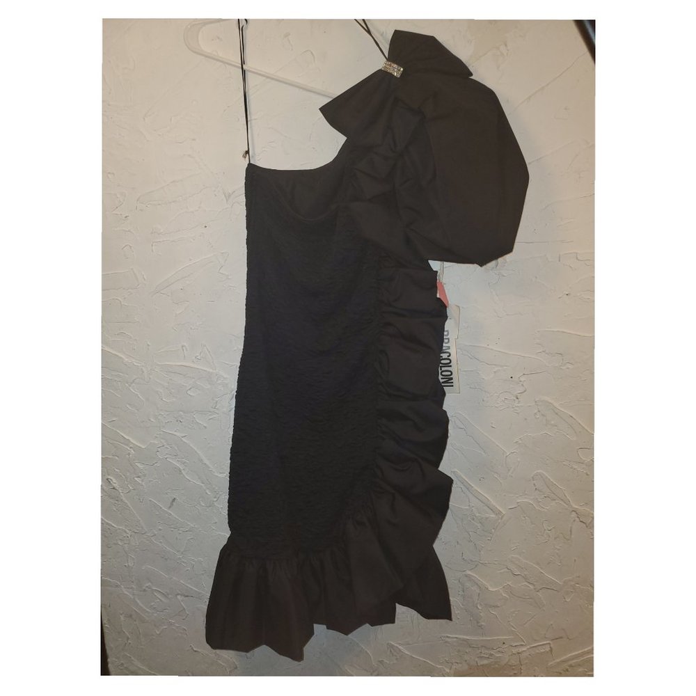 80s Nancy Bracoloni size 4 blk evening dress w/tag